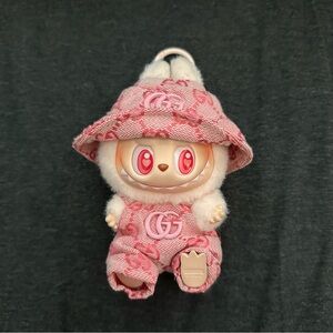 Pink heart eyes Labubu “Dada”